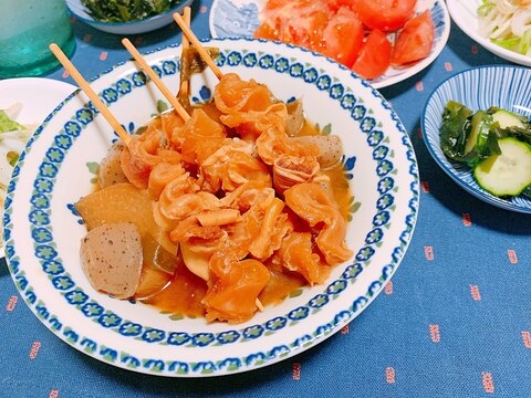 圧力鍋で時短♪牛すじ味噌煮込み